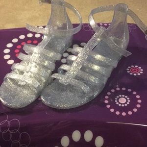 Silver Sparkly Jellies